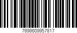 Código de barras (EAN, GTIN, SKU, ISBN): '7898609957817'