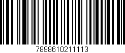 Código de barras (EAN, GTIN, SKU, ISBN): '7898610211113'