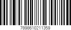 Código de barras (EAN, GTIN, SKU, ISBN): '7898610211359'