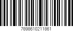 Código de barras (EAN, GTIN, SKU, ISBN): '7898610211861'