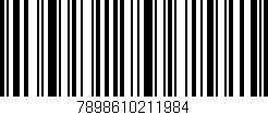 Código de barras (EAN, GTIN, SKU, ISBN): '7898610211984'