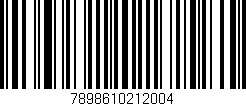 Código de barras (EAN, GTIN, SKU, ISBN): '7898610212004'