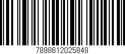 Código de barras (EAN, GTIN, SKU, ISBN): '7898612025848'