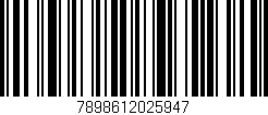 Código de barras (EAN, GTIN, SKU, ISBN): '7898612025947'