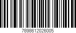 Código de barras (EAN, GTIN, SKU, ISBN): '7898612026005'