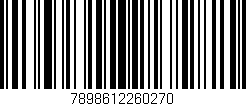 Código de barras (EAN, GTIN, SKU, ISBN): '7898612260270'