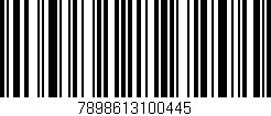 Código de barras (EAN, GTIN, SKU, ISBN): '7898613100445'