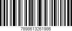 Código de barras (EAN, GTIN, SKU, ISBN): '7898613261986'
