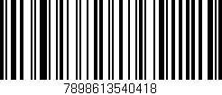 Código de barras (EAN, GTIN, SKU, ISBN): '7898613540418'