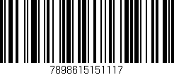 Código de barras (EAN, GTIN, SKU, ISBN): '7898615151117'
