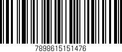 Código de barras (EAN, GTIN, SKU, ISBN): '7898615151476'
