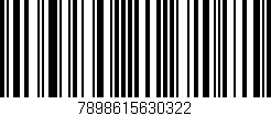 Código de barras (EAN, GTIN, SKU, ISBN): '7898615630322'