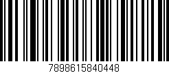 Código de barras (EAN, GTIN, SKU, ISBN): '7898615840448'