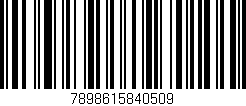 Código de barras (EAN, GTIN, SKU, ISBN): '7898615840509'