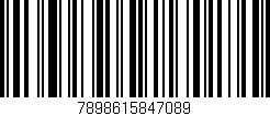 Código de barras (EAN, GTIN, SKU, ISBN): '7898615847089'