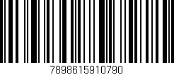 Código de barras (EAN, GTIN, SKU, ISBN): '7898615910790'