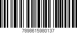 Código de barras (EAN, GTIN, SKU, ISBN): '7898615980137'