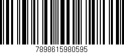 Código de barras (EAN, GTIN, SKU, ISBN): '7898615980595'