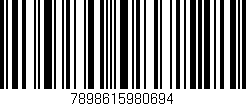Código de barras (EAN, GTIN, SKU, ISBN): '7898615980694'
