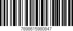 Código de barras (EAN, GTIN, SKU, ISBN): '7898615980847'