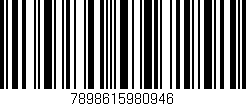 Código de barras (EAN, GTIN, SKU, ISBN): '7898615980946'