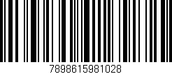 Código de barras (EAN, GTIN, SKU, ISBN): '7898615981028'
