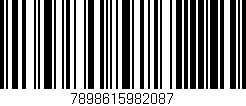 Código de barras (EAN, GTIN, SKU, ISBN): '7898615982087'