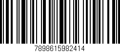 Código de barras (EAN, GTIN, SKU, ISBN): '7898615982414'