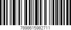 Código de barras (EAN, GTIN, SKU, ISBN): '7898615982711'
