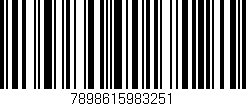 Código de barras (EAN, GTIN, SKU, ISBN): '7898615983251'