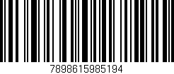 Código de barras (EAN, GTIN, SKU, ISBN): '7898615985194'