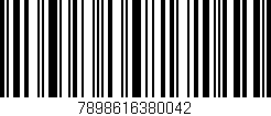 Código de barras (EAN, GTIN, SKU, ISBN): '7898616380042'