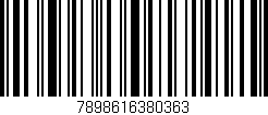 Código de barras (EAN, GTIN, SKU, ISBN): '7898616380363'