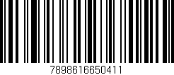 Código de barras (EAN, GTIN, SKU, ISBN): '7898616650411'