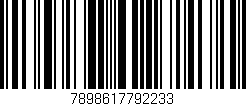 Código de barras (EAN, GTIN, SKU, ISBN): '7898617792233'