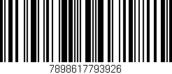 Código de barras (EAN, GTIN, SKU, ISBN): '7898617793926'