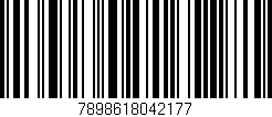 Código de barras (EAN, GTIN, SKU, ISBN): '7898618042177'