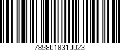 Código de barras (EAN, GTIN, SKU, ISBN): '7898618310023'