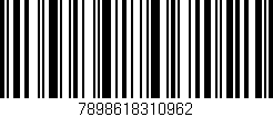Código de barras (EAN, GTIN, SKU, ISBN): '7898618310962'