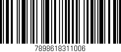 Código de barras (EAN, GTIN, SKU, ISBN): '7898618311006'