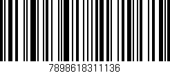 Código de barras (EAN, GTIN, SKU, ISBN): '7898618311136'