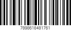 Código de barras (EAN, GTIN, SKU, ISBN): '7898618481761'