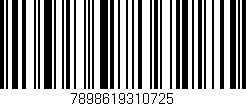 Código de barras (EAN, GTIN, SKU, ISBN): '7898619310725'