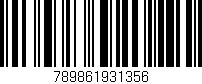 Código de barras (EAN, GTIN, SKU, ISBN): '789861931356'