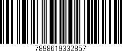Código de barras (EAN, GTIN, SKU, ISBN): '7898619332857'