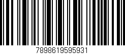 Código de barras (EAN, GTIN, SKU, ISBN): '7898619595931'