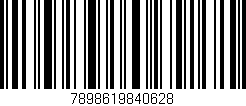 Código de barras (EAN, GTIN, SKU, ISBN): '7898619840628'