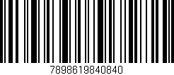 Código de barras (EAN, GTIN, SKU, ISBN): '7898619840840'