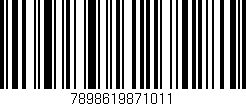 Código de barras (EAN, GTIN, SKU, ISBN): '7898619871011'