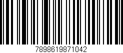 Código de barras (EAN, GTIN, SKU, ISBN): '7898619871042'